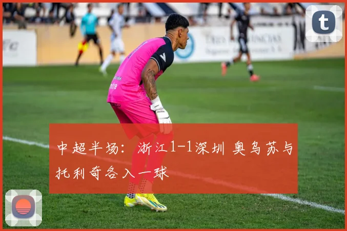 中超半场:浙江1-1深圳 奥乌苏与托利奇各入一球
